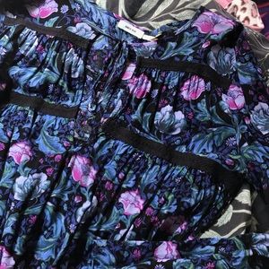 Urban Outfitters Vibrant Floral Long Sleeve Top